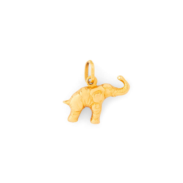 French 18K Gold Elephant Charm