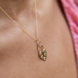Heart-Shaped 14k Gold Lock Charm