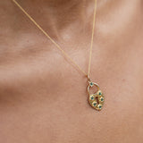 Heart-Shaped 14k Gold Lock Charm