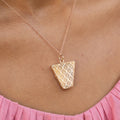 Victorian Trapezoid Shaped 14k Gold Locket