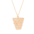 Victorian Trapezoid Shaped 14k Gold Locket