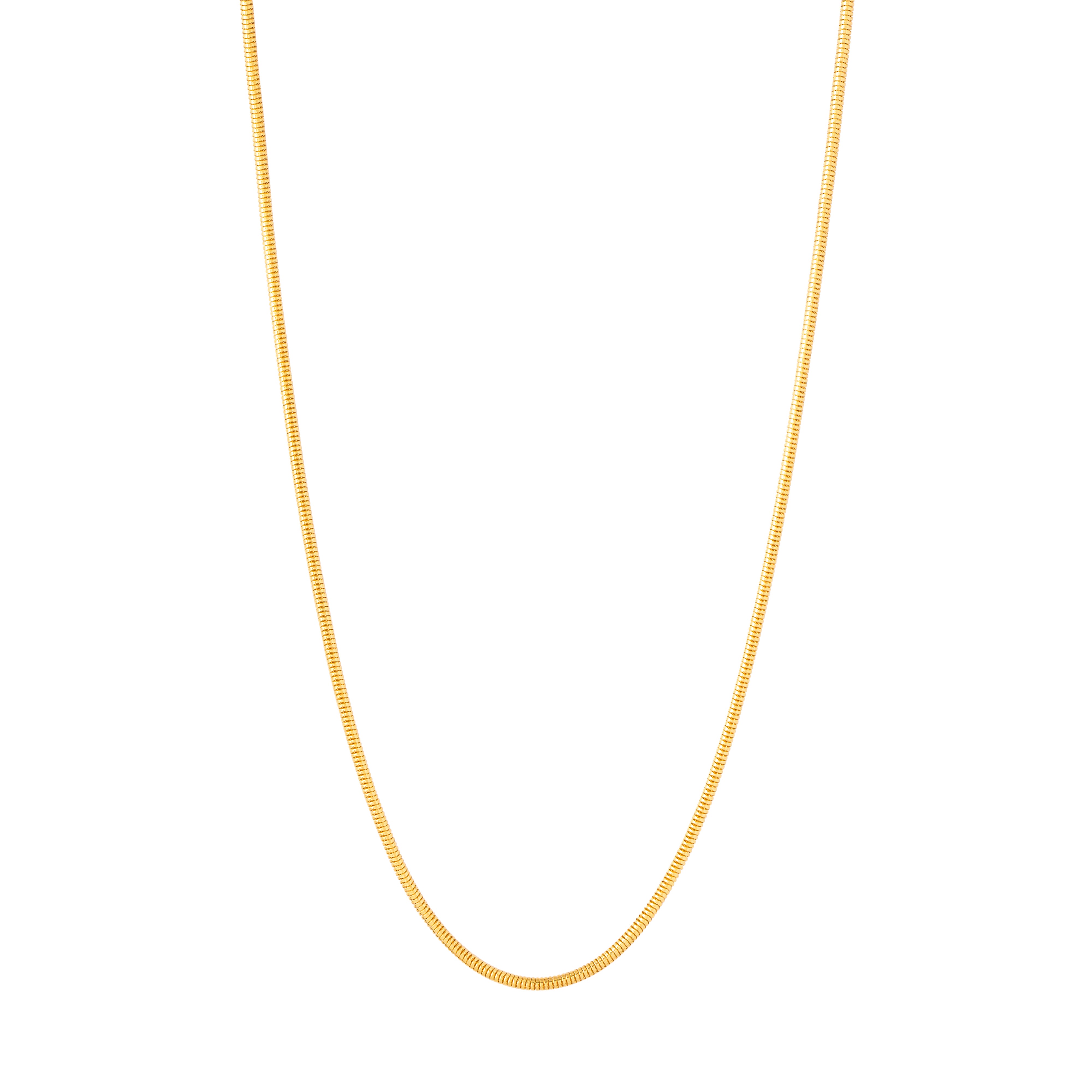 18K Gold Snake Chain 32" Necklace