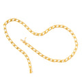 Italian Flat Curb Link 18K Gold 16