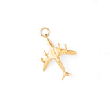 Airplane "707" 14K Gold Charm