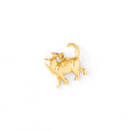 French Walking Cat 18K Gold Charm