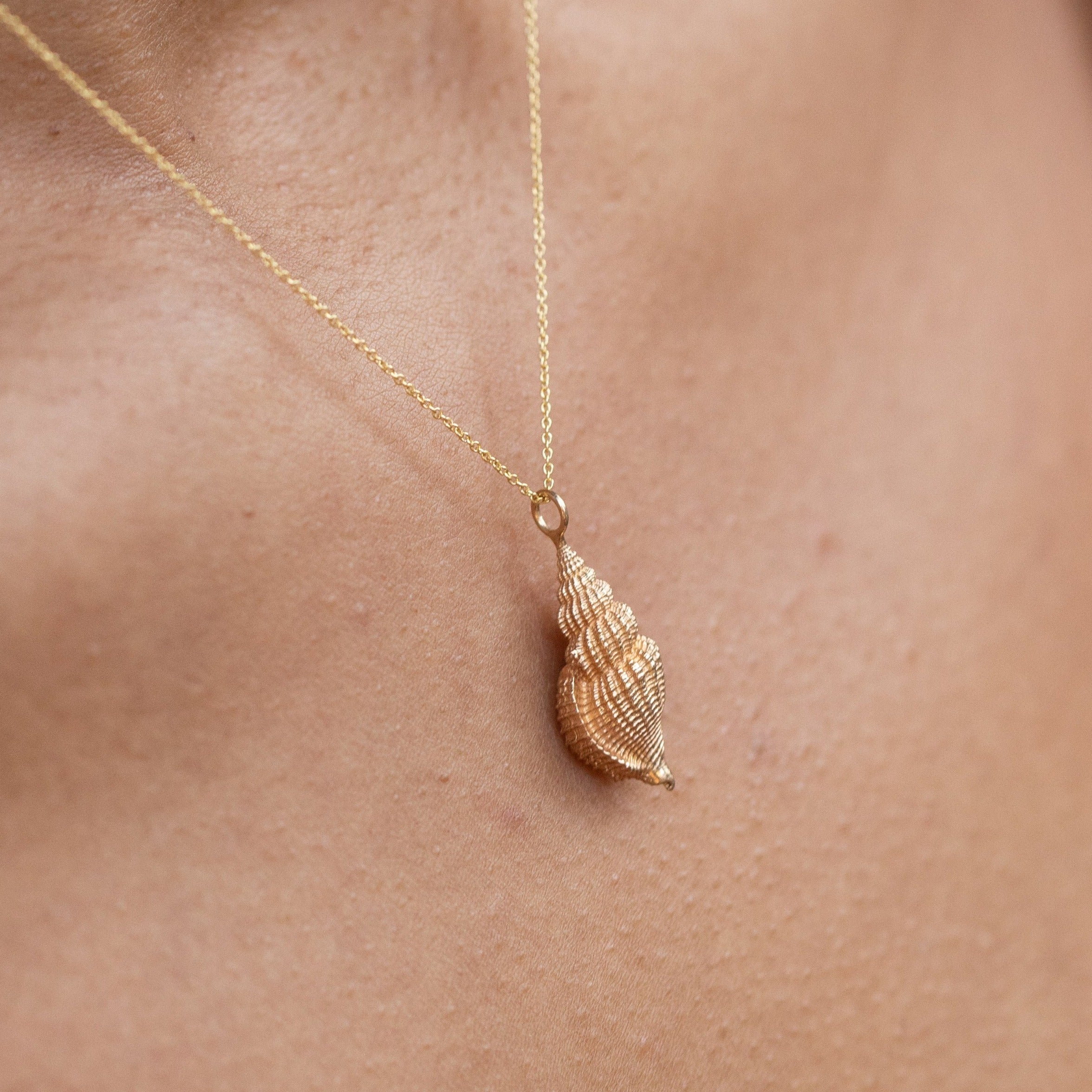 Conch Shell 14k Gold Charm
