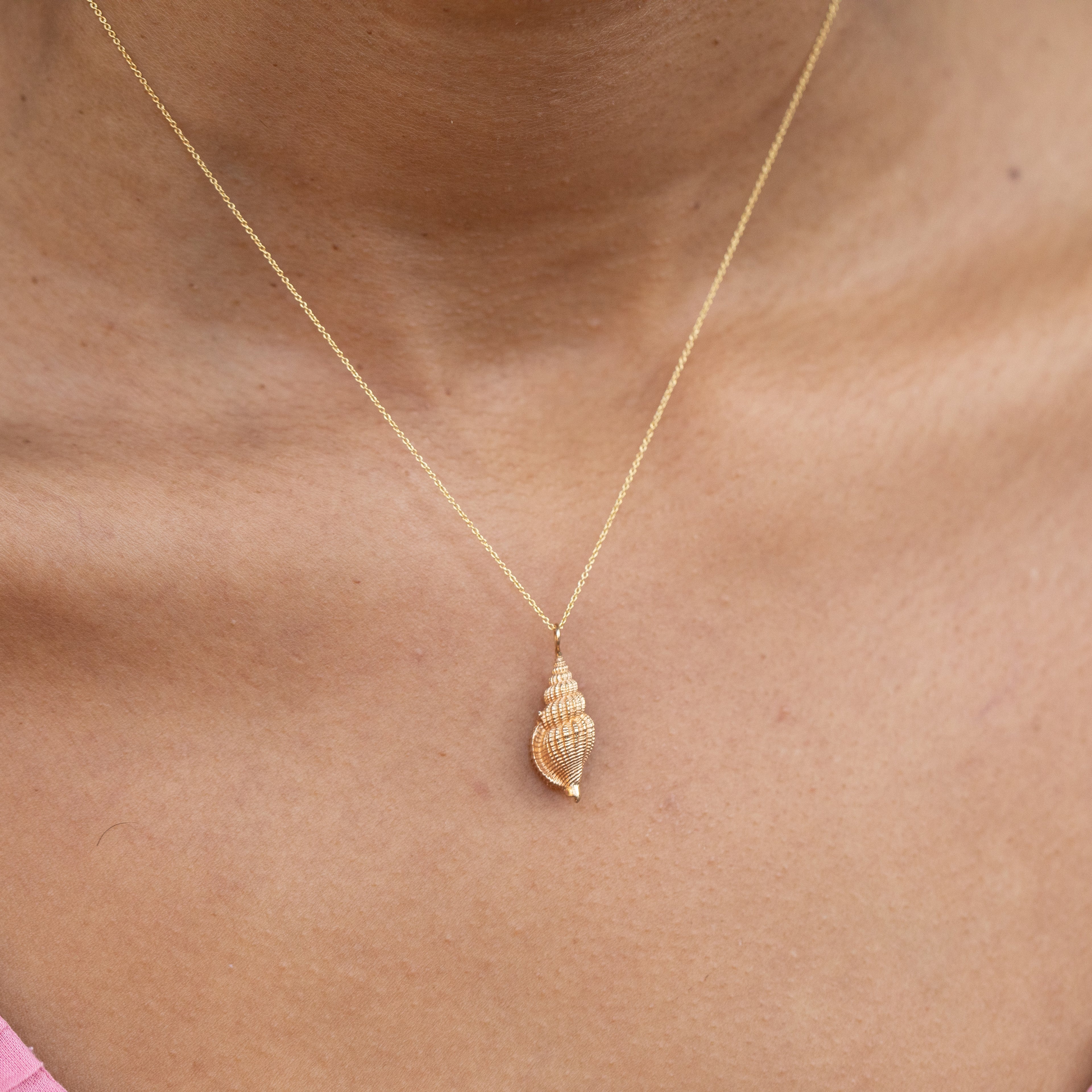 Conch Shell 14k Gold Charm