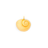 Round Shell 14k Gold Charm