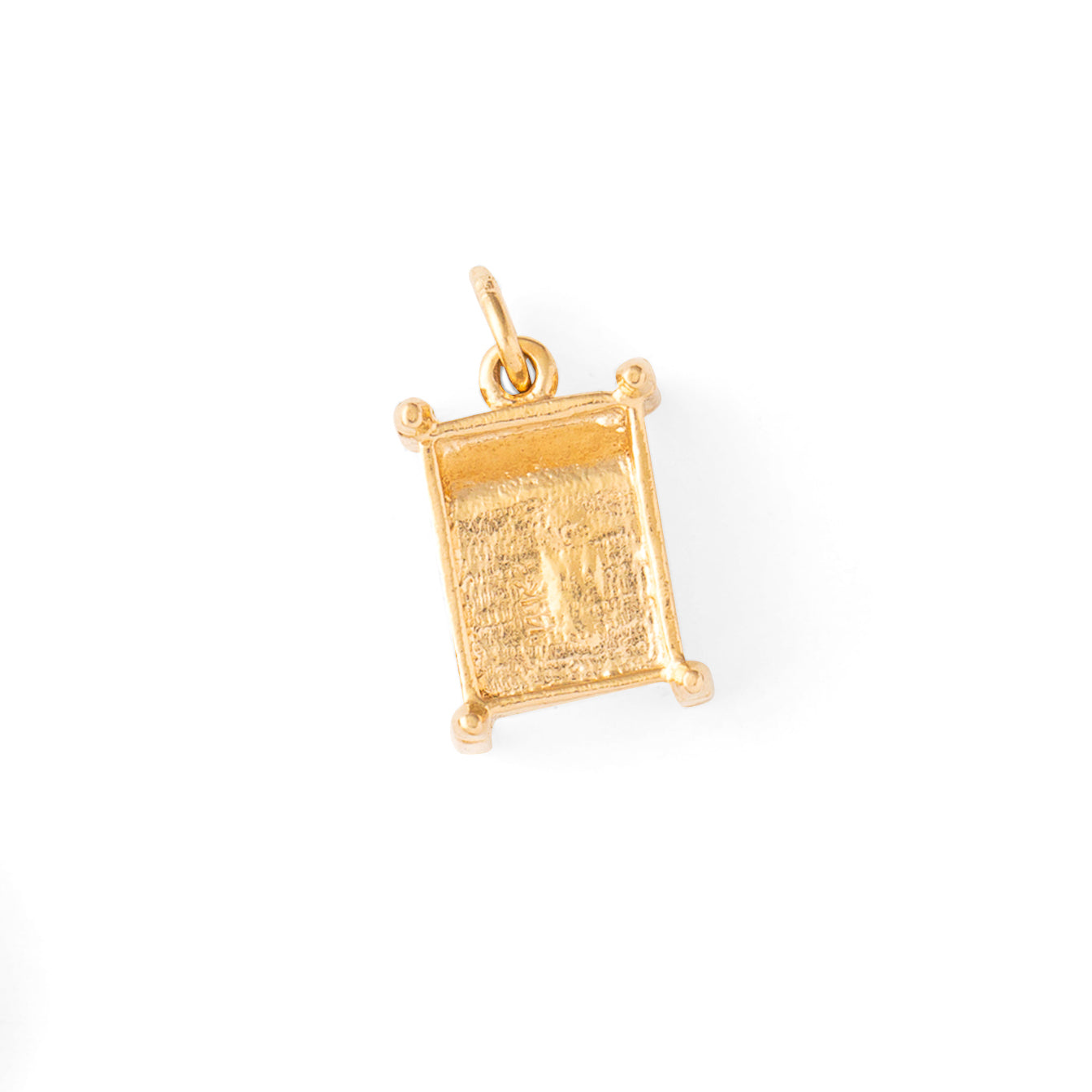 Enamel and 14k Gold Bed Charm