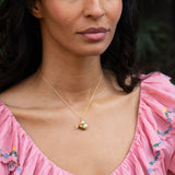 Enamel and 18K Gold Fish Charm