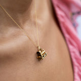 Italian Bi-Color 18K Gold Train Charm