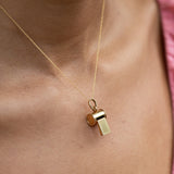 Italian 18K Gold Whistle Charm