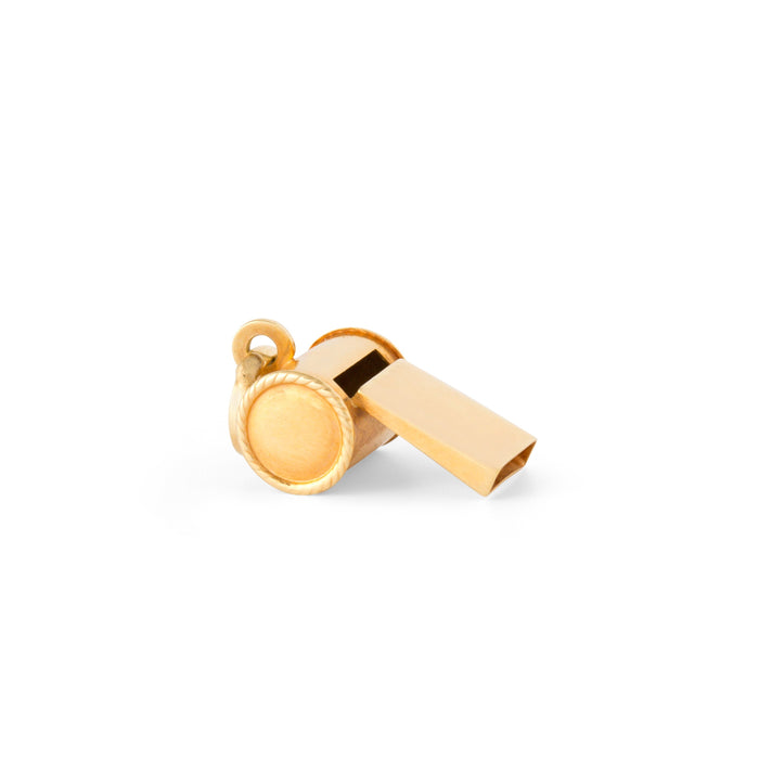 Italian 18K Gold Whistle Charm