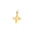 Sagittarius Arrow 14k Gold Zodiac Charm