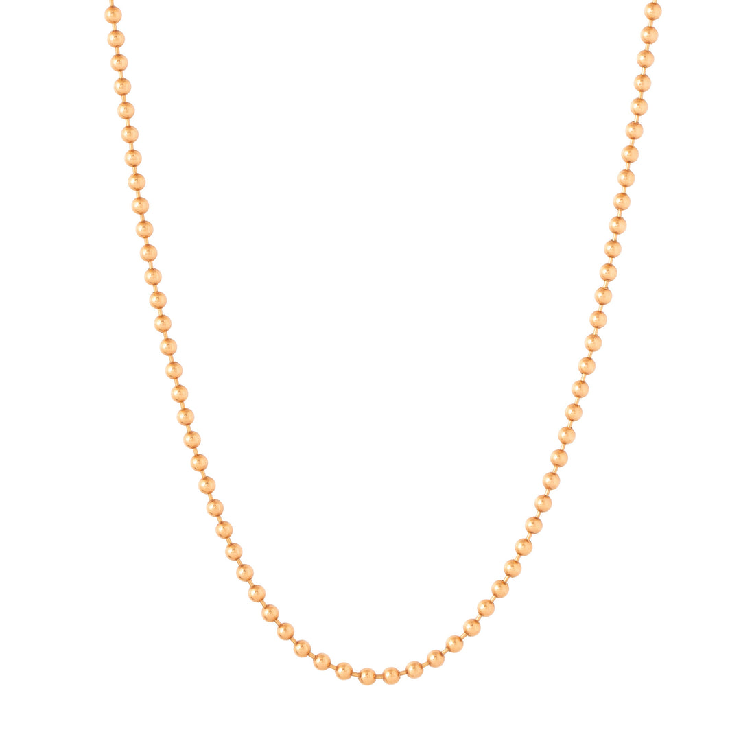 thumbnail image 2 of Alfred & Vincent Italian 925 Sterling Silver & 14k Rose Gold Plated Bead Chain Necklace, 16-22 Inches 2 of 6