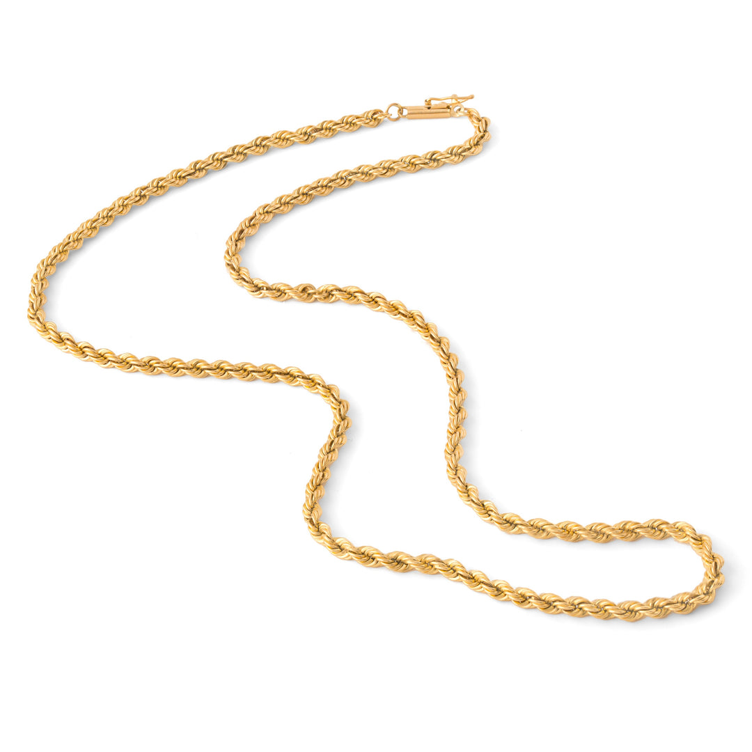 Roped 14k Gold 18" Chain Necklace