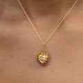 Victorian Gilt Heart Locket