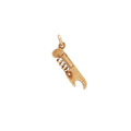 Movable 14k Gold Corkscrew Charm