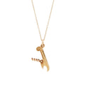Movable 14k Gold Corkscrew Charm