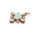 Victorian Diamond And Opal Pendant Necklace