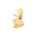 Movable 14K Gold And Enamel Toilet Charm