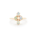 Four Opal And 14k Gold Ring