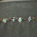 Four Opal And 14k Gold Ring