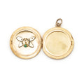 Bug Multi-Stone 14k Gold Locket Necklace