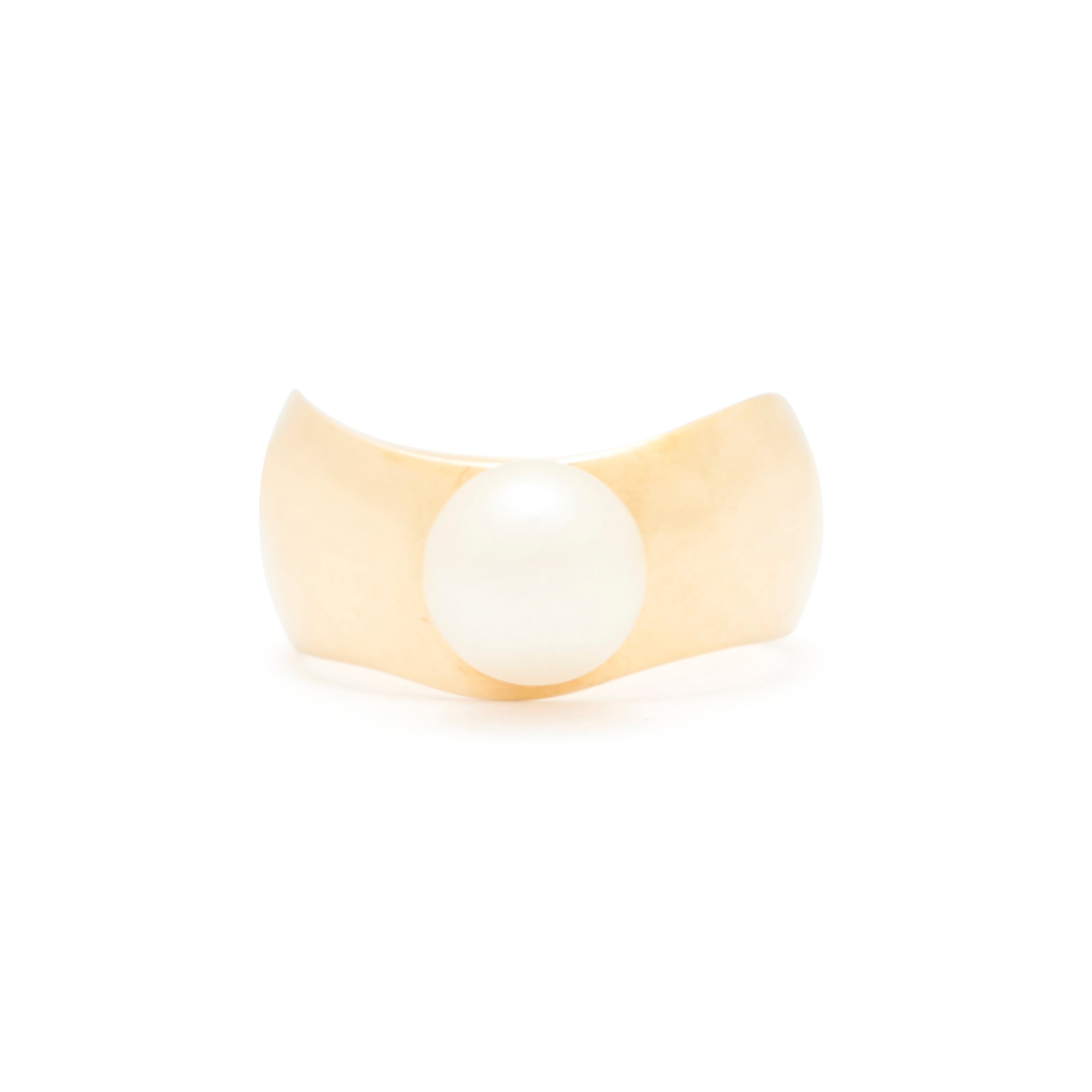 Pearl And 14k Gold Ring