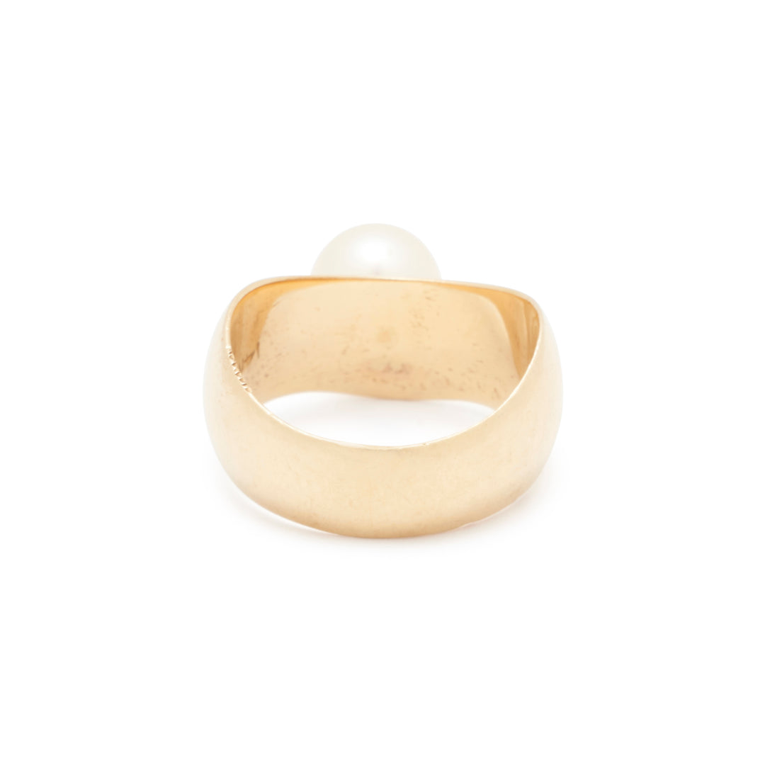 Pearl And 14k Gold Ring