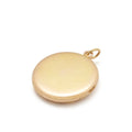 Art Nouveau Repousse 14k Yellow Gold Locket Necklace