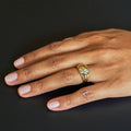 Diamond Dome And 14k Gold Ring