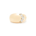 Diamond Dome And 14k Gold Ring