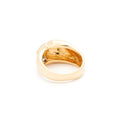 Diamond Dome And 14k Gold Ring