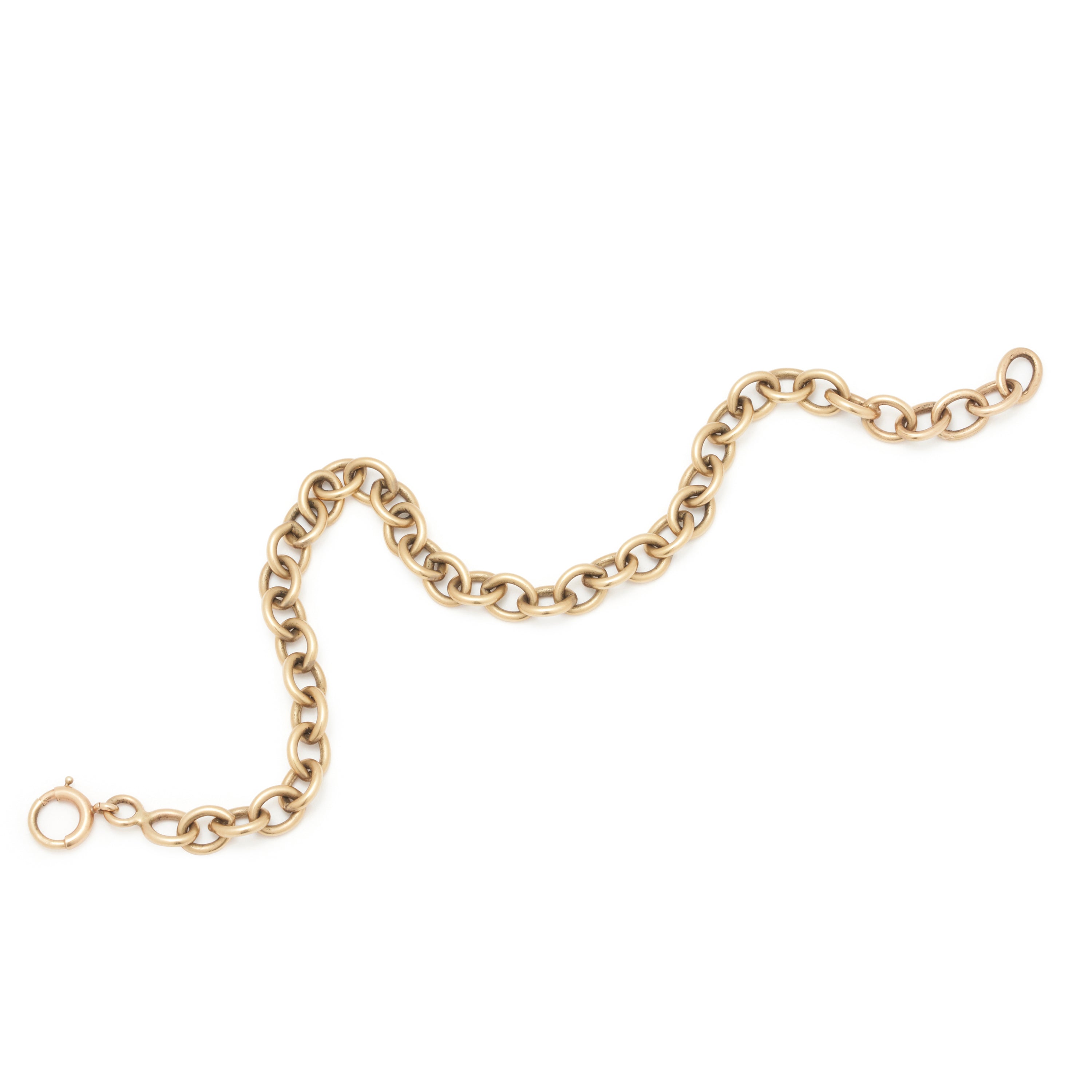 14k Yellow Gold Cable Chain Link Bracelet