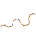 Multi-Stone 14k Rose Gold Chain Bracelet