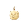 18k Gold Pisces Charm
