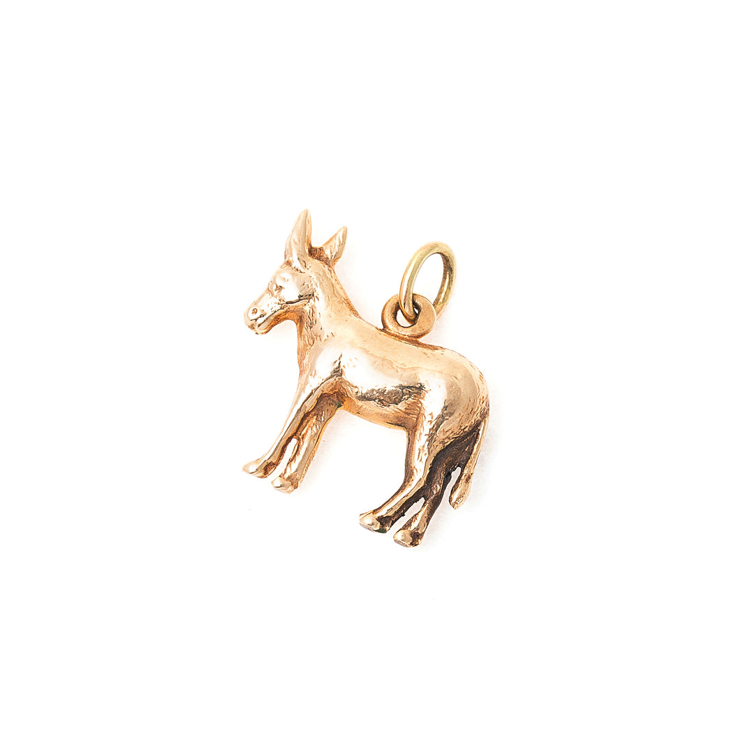 Donkey 14k Gold Charm