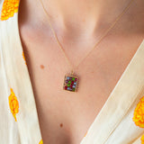 Movable Abacus 14K Gold and Plastic Bead Charm