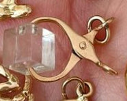 Ice Tongs 14k Gold and Plastic Charm