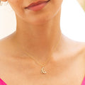 Female Aquarius 14K Gold Zodiac Charm