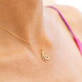 Female Aquarius 14K Gold Zodiac Charm