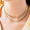 Victorian Choker 14k Gold Chain Necklace