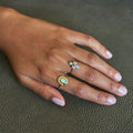 Four Opal And 14k Gold Ring