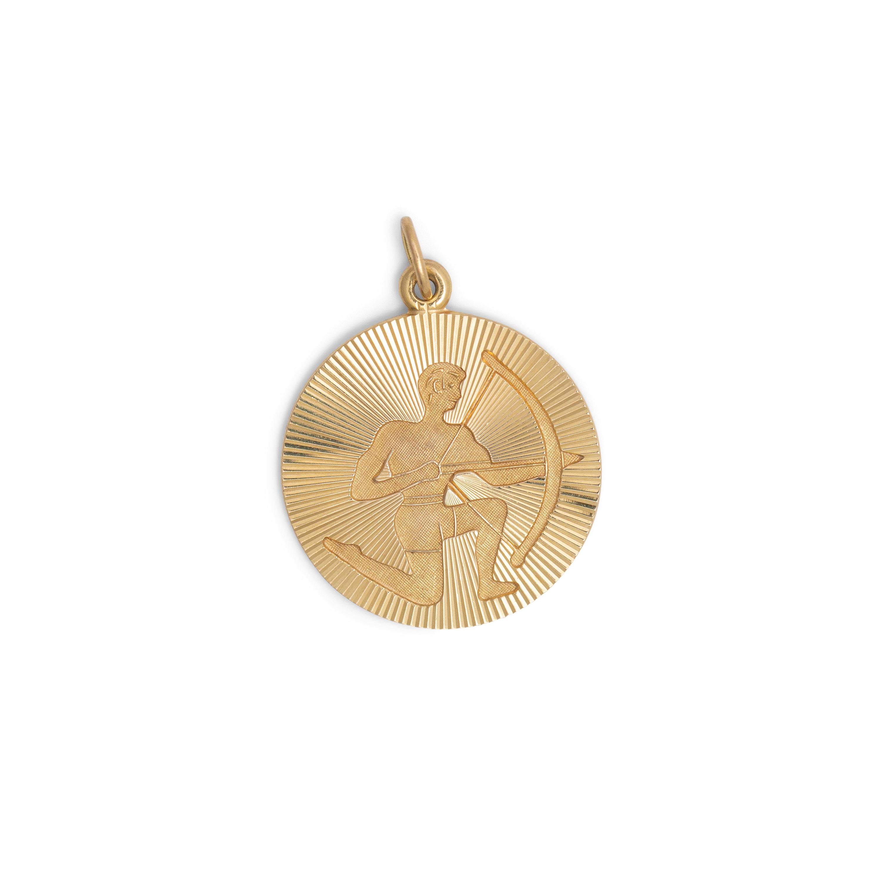 Sagittarius 8k Gold Charm