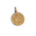 Capricorn 14k Gold Charm With Aztec Calendar