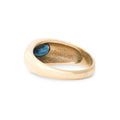 Dome With Sapphire 14k Gold Ring