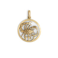 Belgian Scorpio 14k Gold Charm Pendant