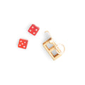 Red Dice 14K Gold Movable Charm