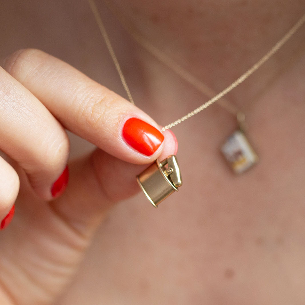 14k Gold Movable Lighter Charm